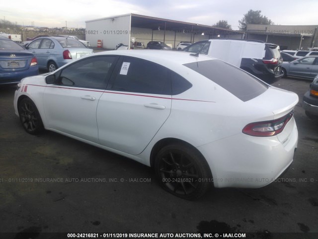 1C3CDFFA6GD821115 - 2016 DODGE DART SXT SPORT WHITE photo 3