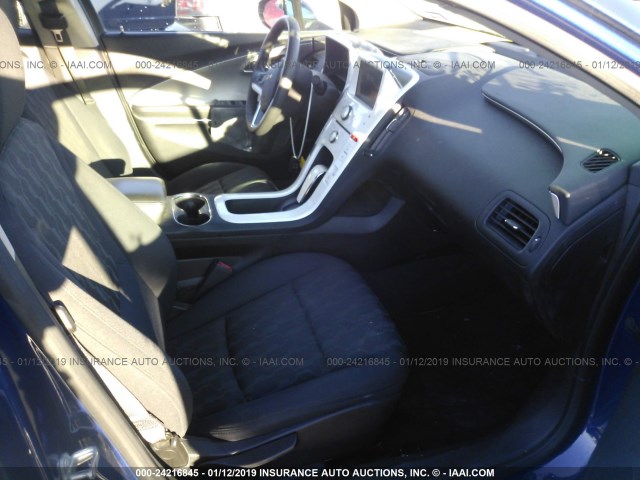 1G1RA6E43CU123994 - 2012 CHEVROLET VOLT BLUE photo 5