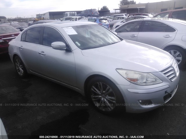 KMHGC4DF3AU072151 - 2010 HYUNDAI GENESIS 4.6L SILVER photo 1