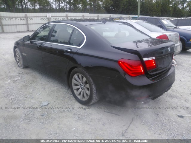 WBAKC6C52AC393345 - 2010 BMW 750 I/XDRIVE BLACK photo 3