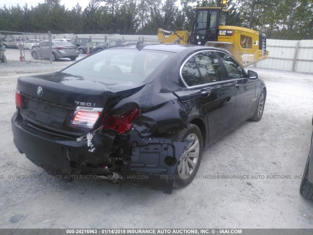 WBAKC6C52AC393345 - 2010 BMW 750 I/XDRIVE BLACK photo 4