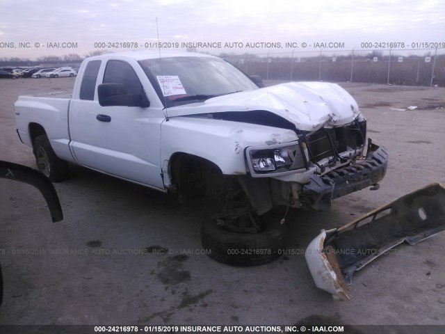 1D7RW3BK6BS679405 - 2011 DODGE DAKOTA SLT WHITE photo 1