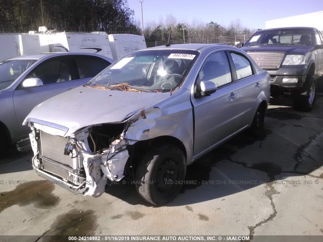 KL1TD5DE3BB203712 - 2011 CHEVROLET AVEO LS/LT SILVER photo 2