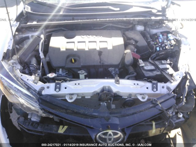 5YFBURHEXHP686924 - 2017 TOYOTA COROLLA L/LE/XLE/SE/XSE SILVER photo 10