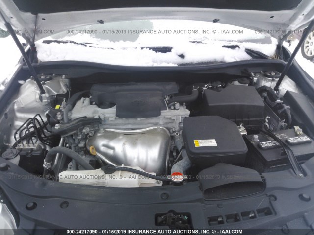 4T4BF1FK4GR575292 - 2016 TOYOTA CAMRY LE/XLE/SE/XSE 银色 照片 10