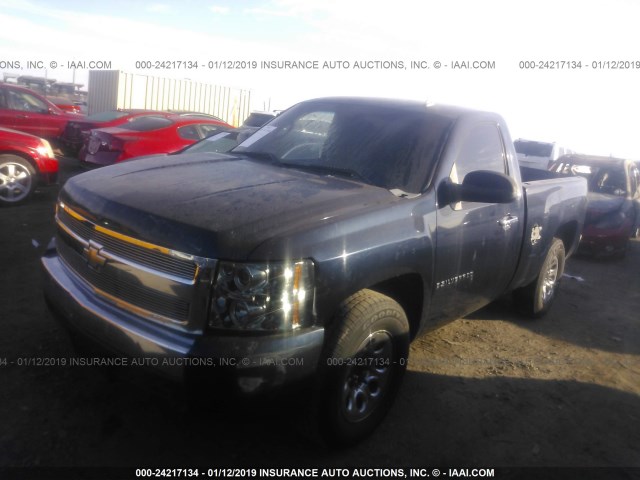 1GCEC14C38Z210171 - 2008 CHEVROLET SILVERADO C1500 Dark Blue photo 2