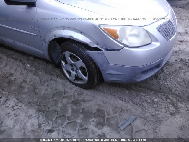 5Y2SL63835Z452127 - 2005 PONTIAC VIBE SILVER photo 6