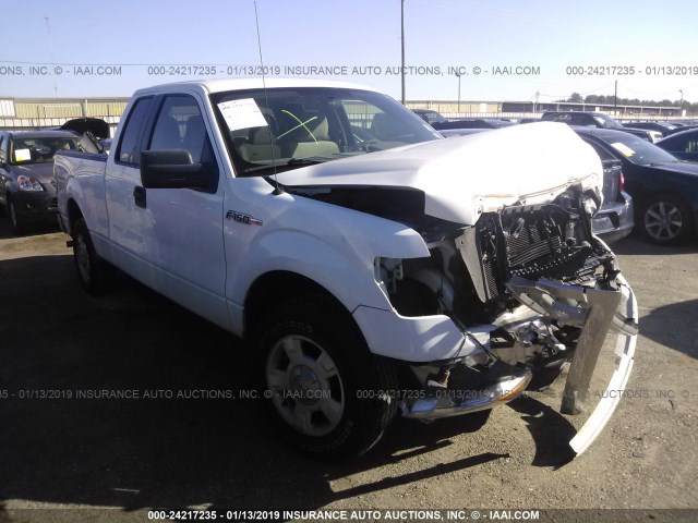 1FTEX1C88AKE78052 - 2010 FORD F150 SUPER CAB WHITE photo 1