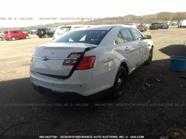 1FAHP2MK6HG106712 - 2017 FORD TAURUS POLICE INTERCEPTOR WHITE photo 4