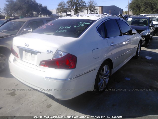 JNKAY01EX8M606318 - 2008 INFINITI M35 SPORT WHITE photo 4