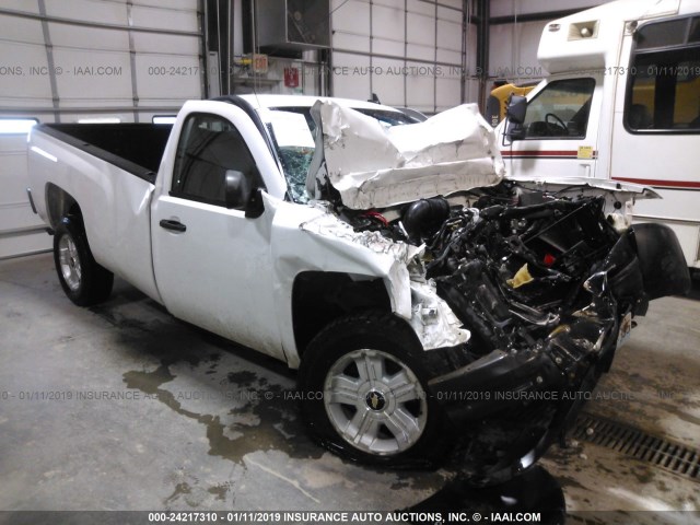 1GCEC14X58Z172512 - 2008 CHEVROLET SILVERADO C1500 WHITE photo 1