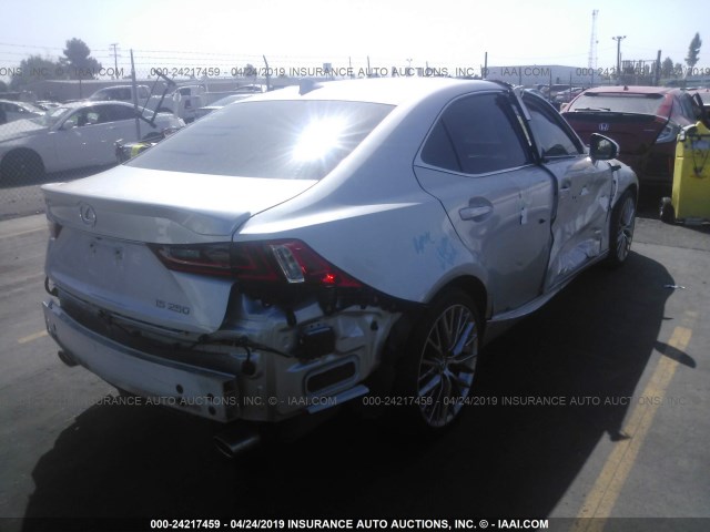 JTHBF1D22F5053799 - 2015 LEXUS IS 250 SILVER photo 4