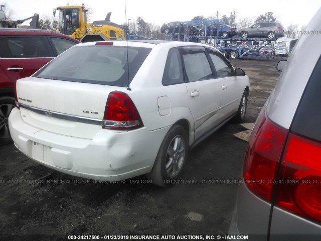 1G1ZT62895F207715 - 2005 CHEVROLET MALIBU MAXX LS WHITE photo 4