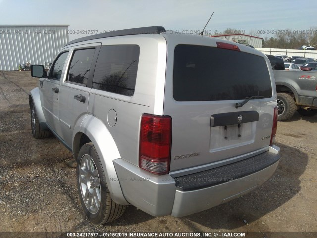 1D4PT4GK5BW587089 - 2011 DODGE NITRO HEAT SILVER photo 3