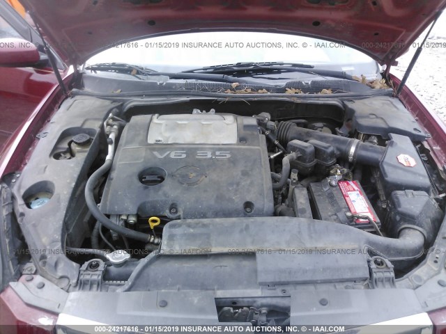 1N4BA41E87C810336 - 2007 NISSAN MAXIMA SE/SL BURGUNDY photo 10