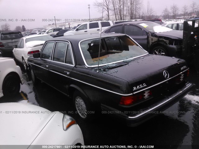 WDBAB23A2DB371488 - 1983 MERCEDES-BENZ 240 D BLACK photo 3