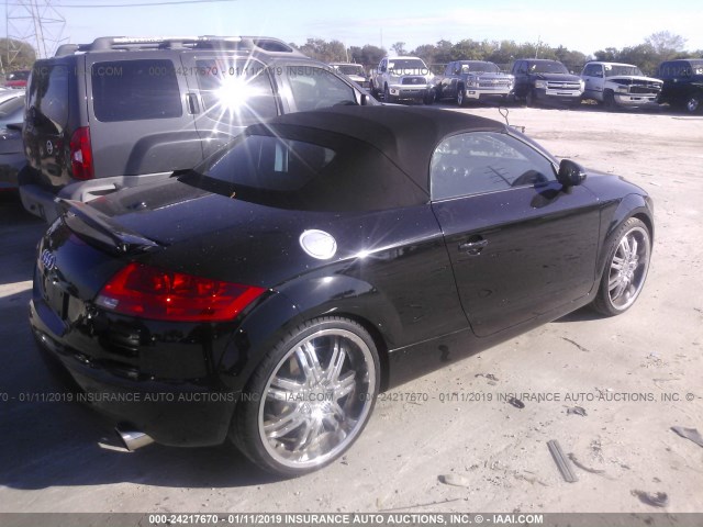 TRUMF38J181032305 - 2008 AUDI TT 2.0T BLACK photo 4