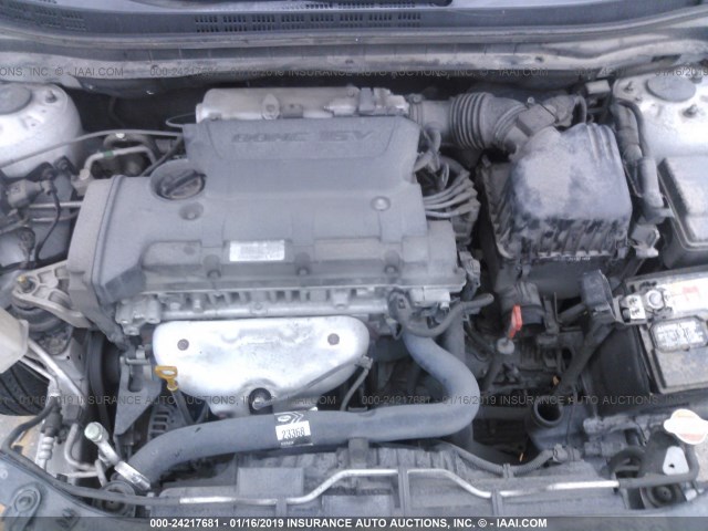 KMHDU46D19U654854 - 2009 HYUNDAI ELANTRA GLS/SE SILVER photo 10