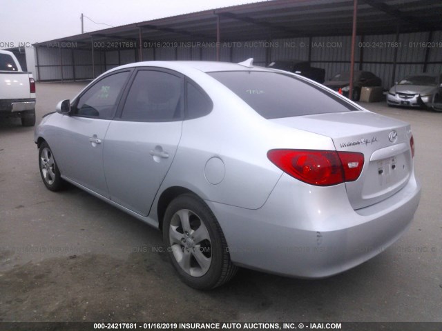 KMHDU46D19U654854 - 2009 HYUNDAI ELANTRA GLS/SE SILVER photo 3