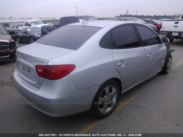 KMHDU46D19U654854 - 2009 HYUNDAI ELANTRA GLS/SE SILVER photo 4