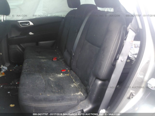 5N1AR2MM6FC644642 - 2015 NISSAN PATHFINDER S/SV/SL/PLATINUM GRAY photo 8