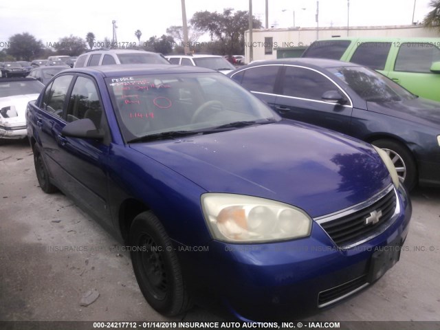 1G1ZS58F47F146604 - 2007 CHEVROLET MALIBU LS BLUE photo 1
