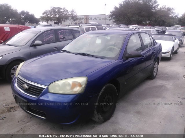 1G1ZS58F47F146604 - 2007 CHEVROLET MALIBU LS BLUE photo 2