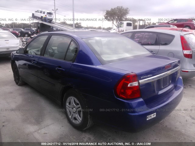 1G1ZS58F47F146604 - 2007 CHEVROLET MALIBU LS BLUE photo 3