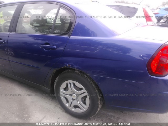 1G1ZS58F47F146604 - 2007 CHEVROLET MALIBU LS BLUE photo 6
