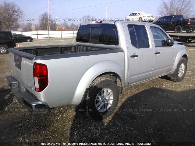 1N6AD0EV4JN736244 - 2018 NISSAN FRONTIER S/SV/SL/PRO-4X SILVER photo 4