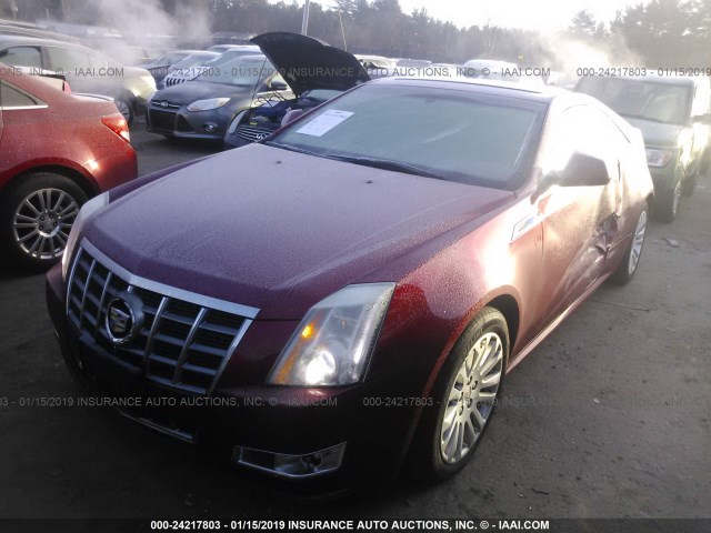 1G6DM1E39C0107733 - 2012 CADILLAC CTS PERFORMANCE COLLECTION RED photo 2