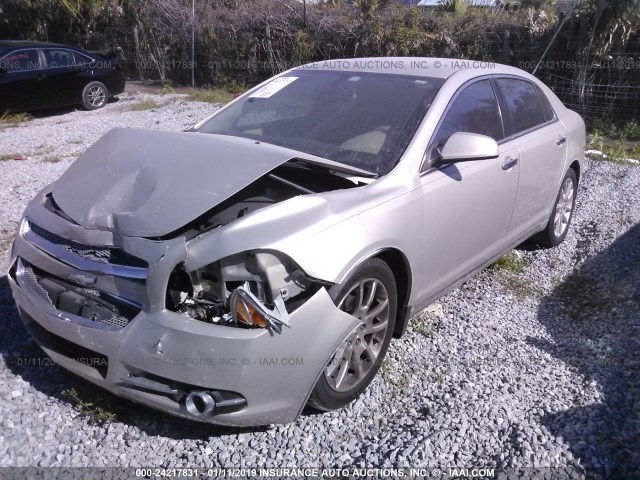1G1ZE5EB8AF207047 - 2010 CHEVROLET MALIBU LTZ ოქროსფერი ფოტო 2