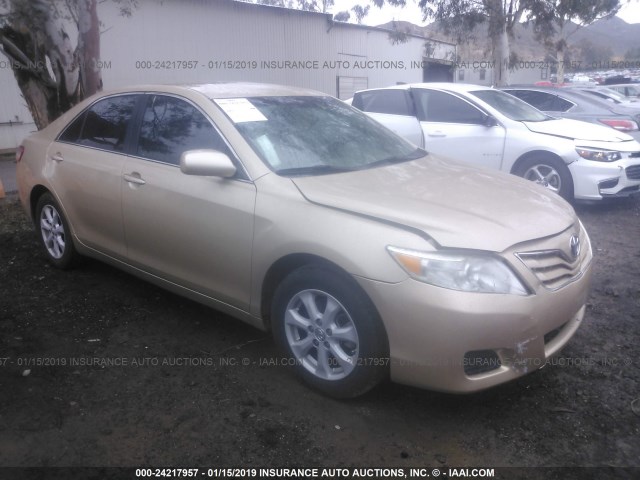 4T1BF3EK6BU224609 - 2011 TOYOTA CAMRY SE/LE/XLE BEIGE photo 1