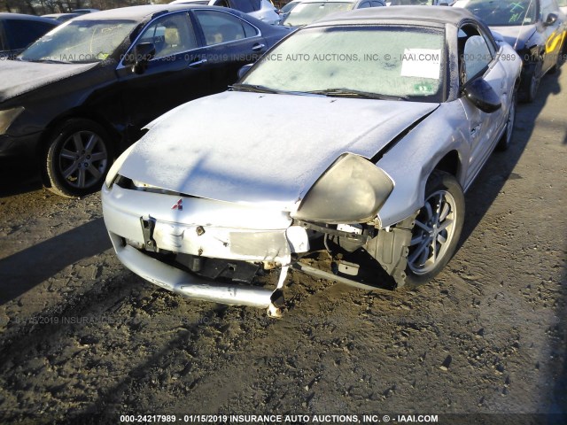 4A3AE35G71E009857 - 2001 MITSUBISHI ECLIPSE SPYDER GS SILVER photo 6