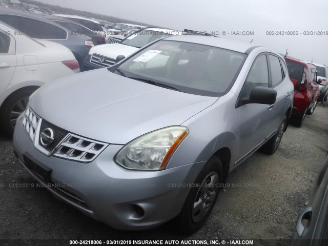 JN8AS5MT3DW038989 - 2013 NISSAN ROGUE S/SV SILVER photo 2