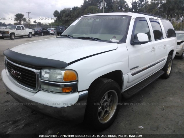 3GKFK16Z54G272971 - 2004 GMC YUKON XL K1500 WHITE photo 2