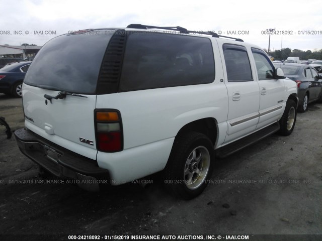 3GKFK16Z54G272971 - 2004 GMC YUKON XL K1500 WHITE photo 4