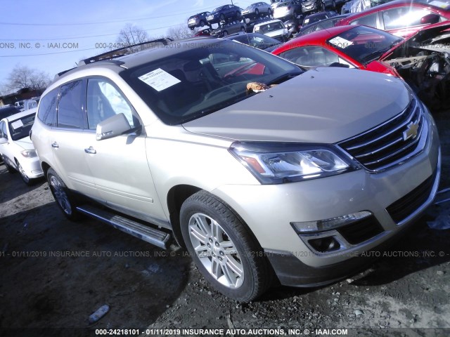 1GNKRGKD7FJ383789 - 2015 CHEVROLET TRAVERSE LT TAN photo 1