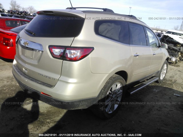 1GNKRGKD7FJ383789 - 2015 CHEVROLET TRAVERSE LT TAN photo 4