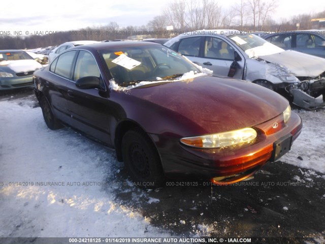 1G3NK52T01C255378 - 2001 OLDSMOBILE ALERO GX RED photo 1