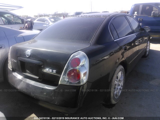 1N4AL11D96C191269 - 2006 NISSAN ALTIMA S/SL BLACK photo 4