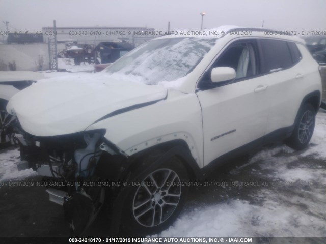 3C4NJDBB7HT597333 - 2017 JEEP COMPASS LATITUDE WHITE photo 2