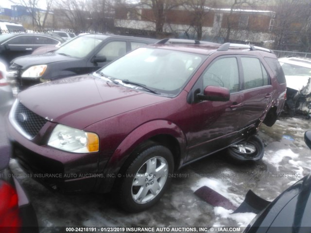 1FMZK06195GA61231 - 2005 FORD FREESTYLE LIMITED RED photo 2