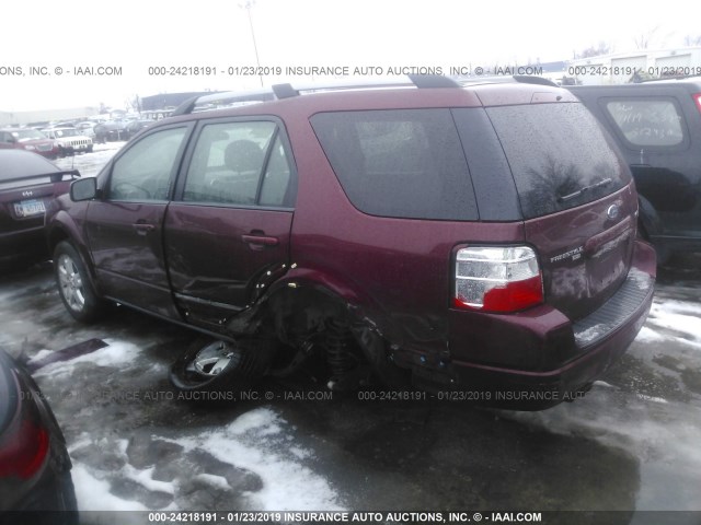 1FMZK06195GA61231 - 2005 FORD FREESTYLE LIMITED RED photo 3