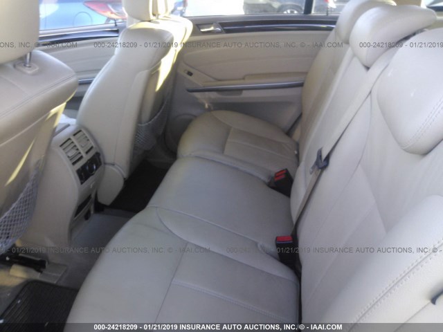 4JGBF71E37A265666 - 2007 MERCEDES-BENZ GL 450 4MATIC WHITE photo 8