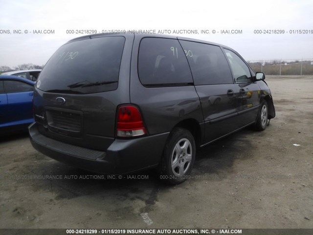 2FMZA50645BA31470 - 2005 FORD FREESTAR S GRAY photo 4