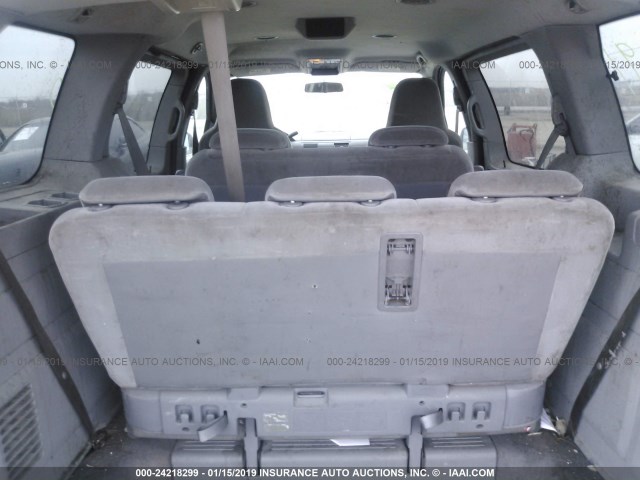 2FMZA50645BA31470 - 2005 FORD FREESTAR S GRAY photo 8