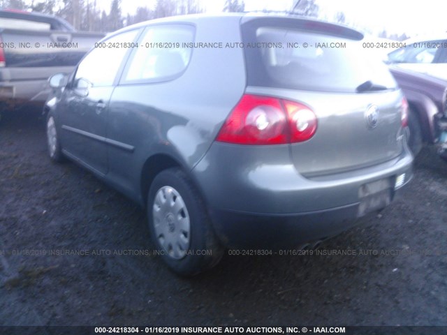 WVWAA71K18W124216 - 2008 VOLKSWAGEN RABBIT GRAY photo 3