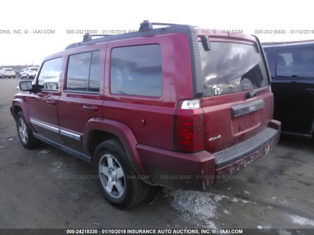 1J4RG4GK3AC148574 - 2010 JEEP COMMANDER SPORT RED photo 3