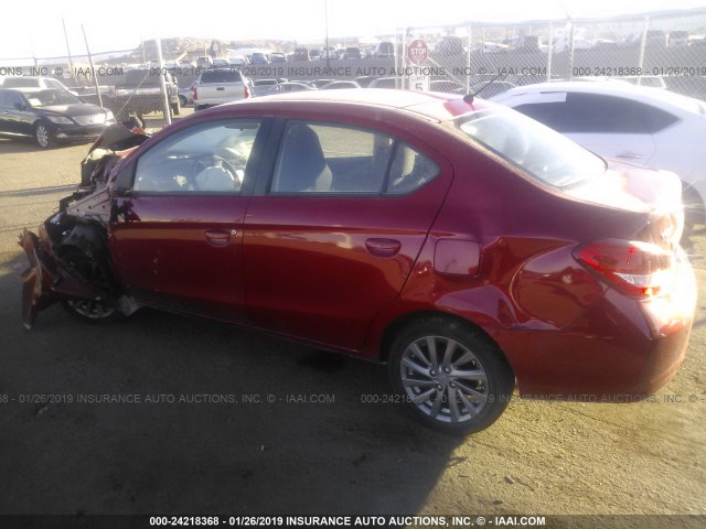 ML32F3FJ1JHF05627 - 2018 MITSUBISHI MIRAGE G4 ES Красный фото 3